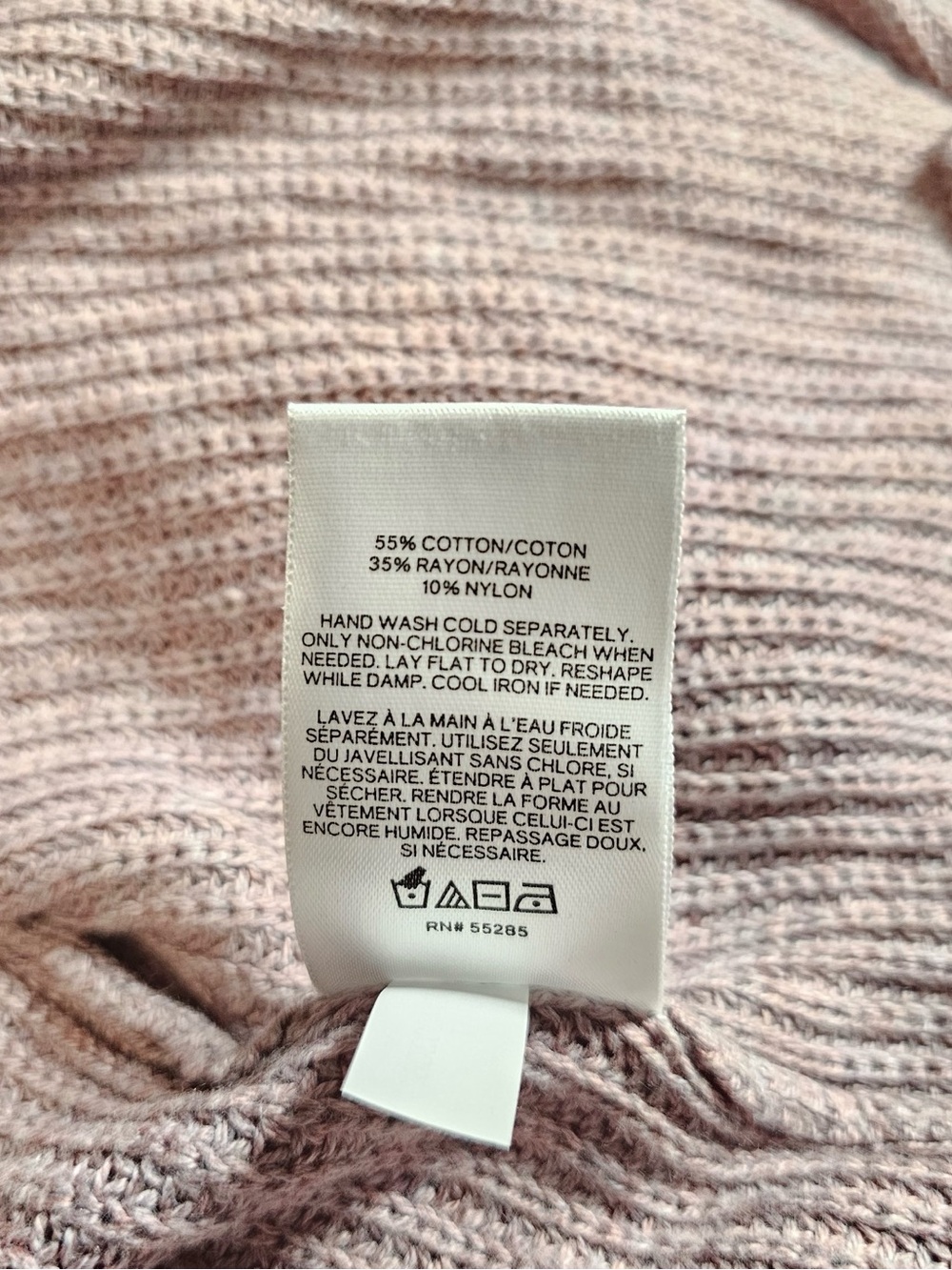 Express Ruffle Sleeve Open Front Cardigan Sweater Mauve Pink XS - Picture 7 of 10